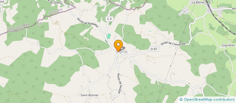 localisation de l'entreprise MONSIEUR PIERRE CHAPELLE-JARZAC  GIGNAC