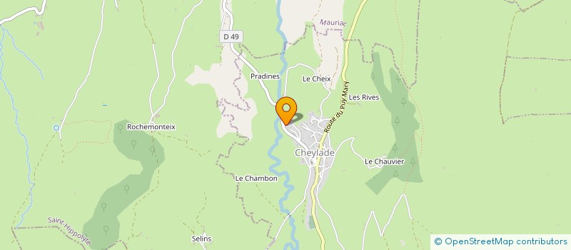 localisation de l'entreprise MONSIEUR PIERRE CHAPPE à SAINT-ETIENNE-DE-CHOMEIL