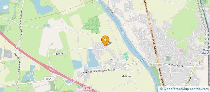 localisation de l'entreprise MONSIEUR PIERRE CHAPUIS  VEAUCHETTE