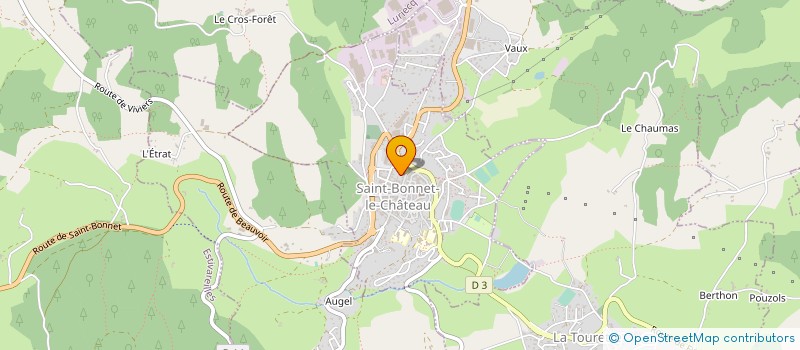 localisation de l'entreprise MONSIEUR PIERRE CHAPUIS à SAINT-BONNET-LE-CHATEAU