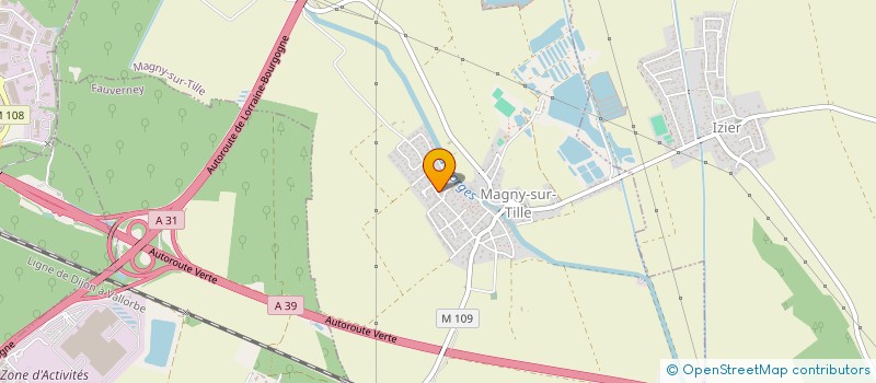 localisation de l'entreprise MONSIEUR PIERRE CHAPUIS  MAGNY-SUR-TILLE