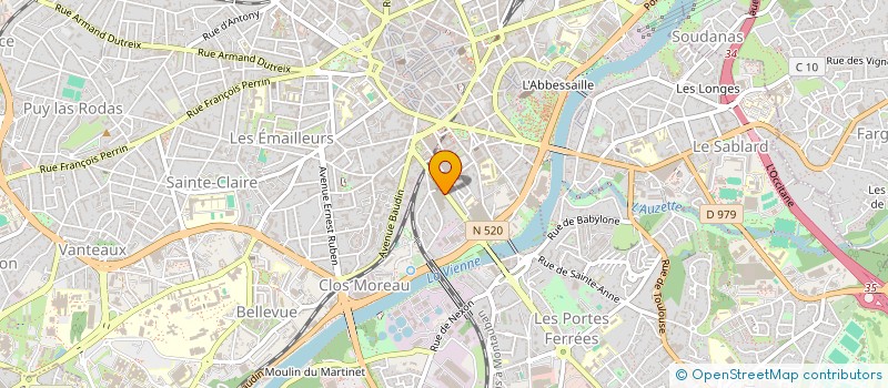 localisation de l'entreprise MONSIEUR PIERRE CHARDAC à LIMOGES