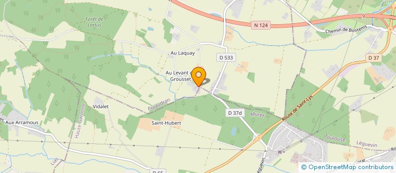 localisation de l'entreprise MONSIEUR PIERRE CHARDONNET  PUJAUDRAN