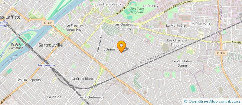 localisation de l'entreprise MONSIEUR PIERRE-CHARLES MANGIN à SARTROUVILLE