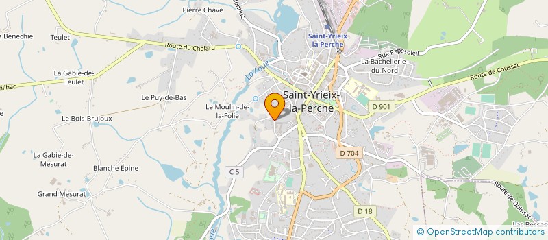 localisation de l'entreprise MONSIEUR PIERRE CHAROLAIS à SAINT-YRIEIX-LA-PERCHE