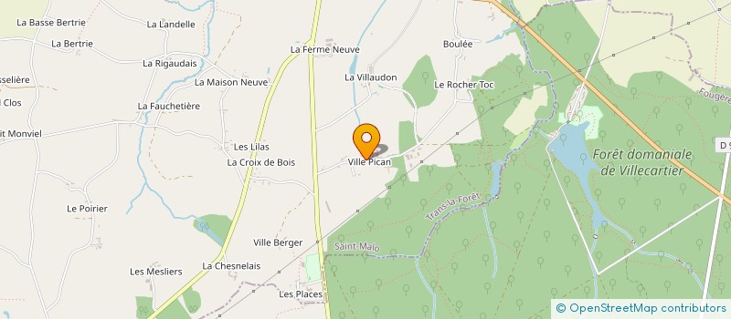 localisation de l'entreprise MONSIEUR PIERRE CHARPENTIER à TRANS-LA-FORET