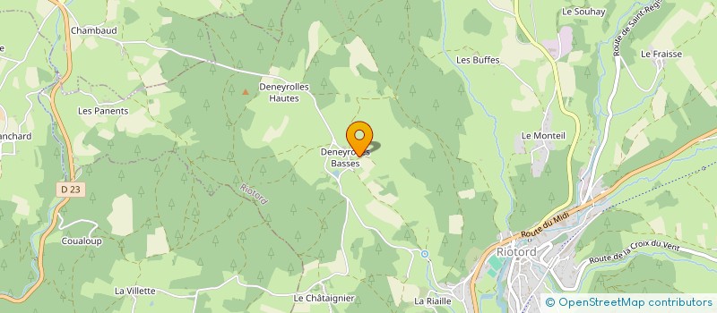 localisation de l'entreprise MONSIEUR PIERRE CHARRAS à RIOTORD