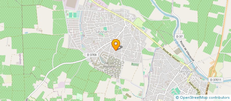 localisation de l'entreprise MONSIEUR PIERRE CHARRE  SAUVIAN