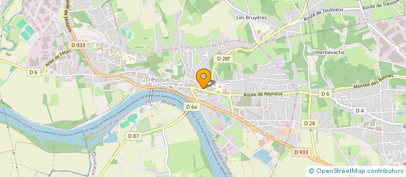 localisation de l'entreprise MONSIEUR PIERRE CHARREL  TREVOUX