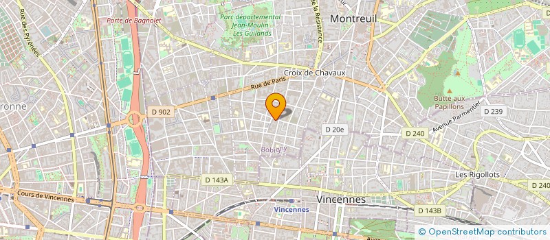 localisation de l'entreprise MONSIEUR PIERRE CHARRIE  MONTREUIL
