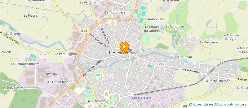 localisation de l'entreprise MONSIEUR PIERRE CHARRIER à LES HERBIERS