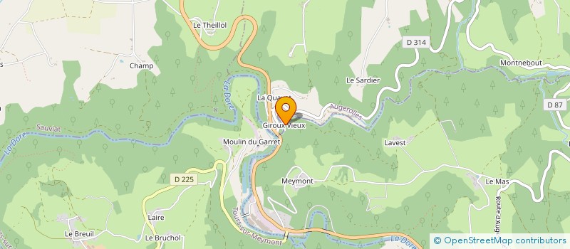 localisation de l'entreprise MONSIEUR PIERRE CHARRIER  OLLIERGUES