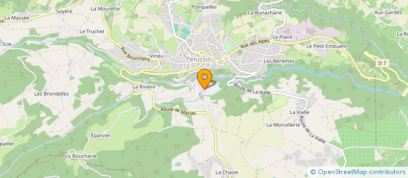 localisation de l'entreprise MONSIEUR PIERRE CHARROIN  PELUSSIN