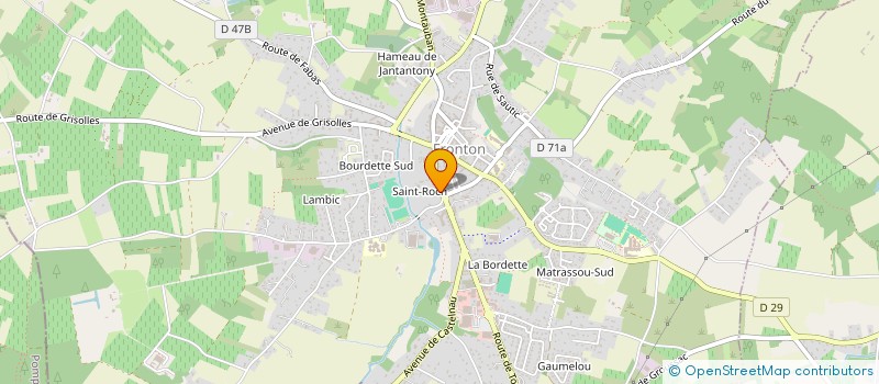 localisation de l'entreprise MONSIEUR PIERRE CHARRUE  FRONTON