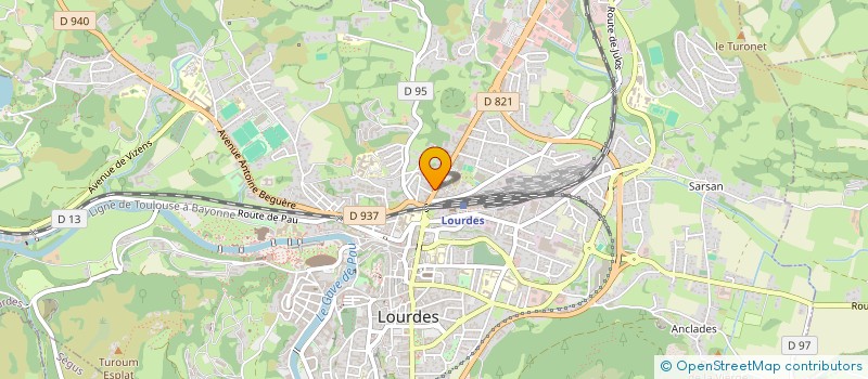 localisation de l'entreprise MONSIEUR PIERRE CHARTIER  LOURDES