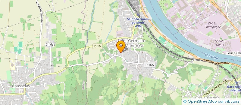 localisation de l'entreprise MONSIEUR PIERRE CHARVET  SAINT-GERMAIN-AU-MONT-D'OR