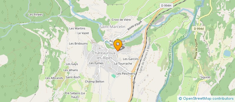 localisation de l'entreprise MONSIEUR PIERRE CHASLES  CHATEAUROUX-LES-ALPES