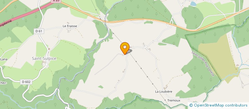 localisation de l'entreprise MONSIEUR PIERRE CHASSAGNE à LAQUEUILLE