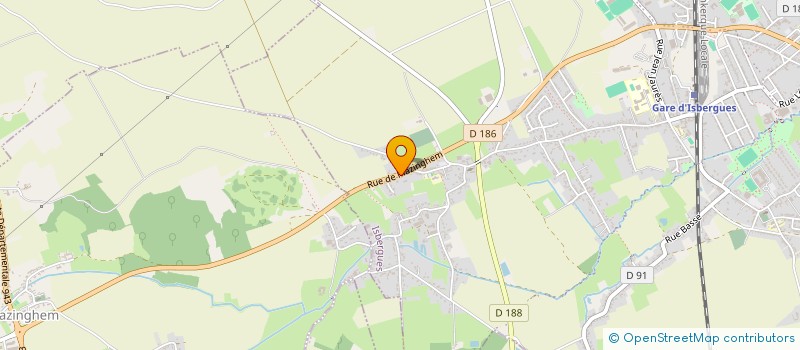 localisation de l'entreprise MONSIEUR PIERRE CHASSAGRANDE  ISBERGUES