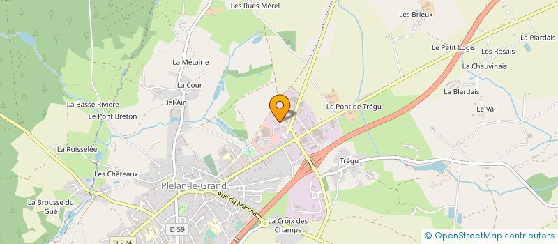 localisation de l'entreprise MONSIEUR PIERRE CHASSAING  PLELAN-LE-GRAND