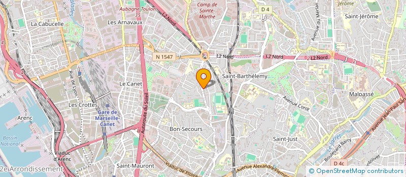 localisation de l'entreprise MONSIEUR PIERRE CHASSON à MARSEILLE
