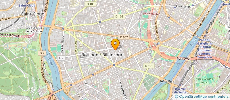 localisation de l'entreprise MONSIEUR PIERRE CHATEL  BOULOGNE-BILLANCOURT