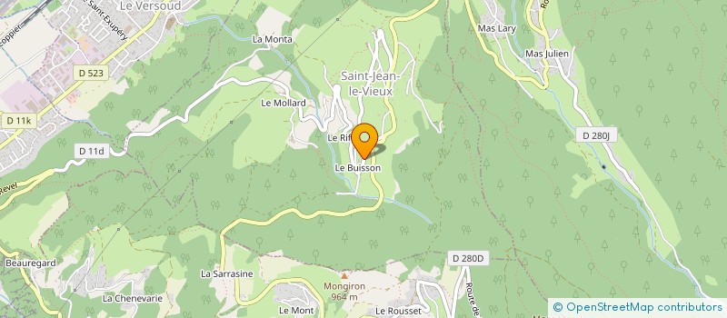 localisation de l'entreprise MONSIEUR PIERRE CHAUDET  SAINT-JEAN-LE-VIEUX