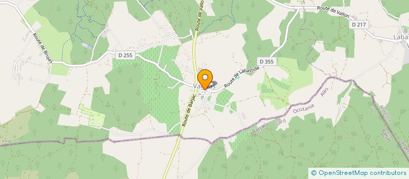 localisation de l'entreprise MONSIEUR PIERRE CHAUMETTE  VAGNAS