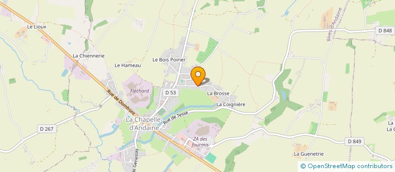 localisation de l'entreprise MONSIEUR PIERRE CHAUVEL à RIVES D'ANDAINE