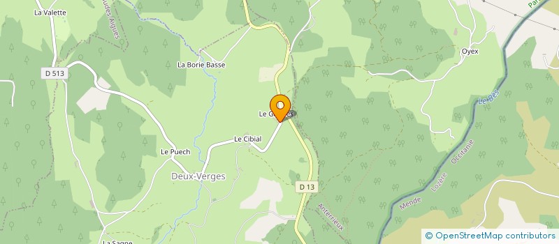 localisation de l'entreprise MONSIEUR PIERRE CHAUVET à DEUX-VERGES