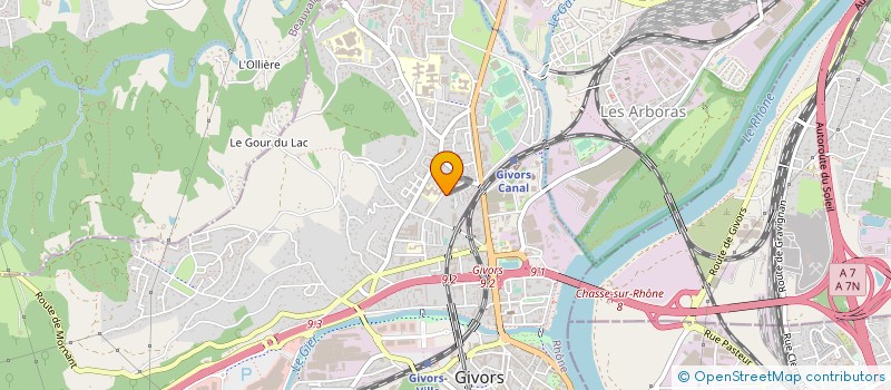localisation de l'entreprise MONSIEUR PIERRE CHAUVIN à GIVORS