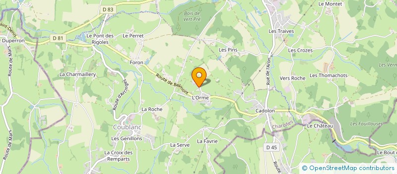 localisation de l'entreprise MONSIEUR PIERRE CHAVANON à COUBLANC