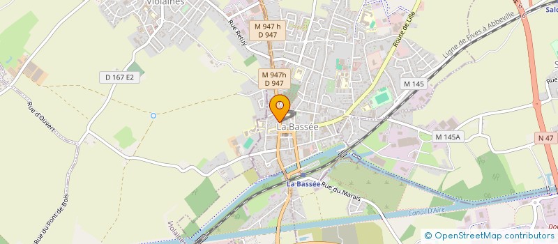 localisation de l'entreprise MONSIEUR PIERRE CHAVATTE  LA BASSEE