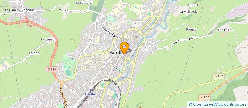 localisation de l'entreprise MONSIEUR PIERRE CHAVINIER à AURILLAC