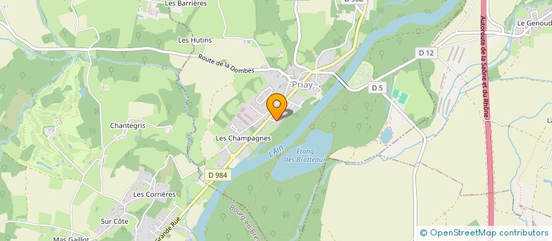 localisation de l'entreprise MONSIEUR PIERRE CHAZEAUD  PRIAY