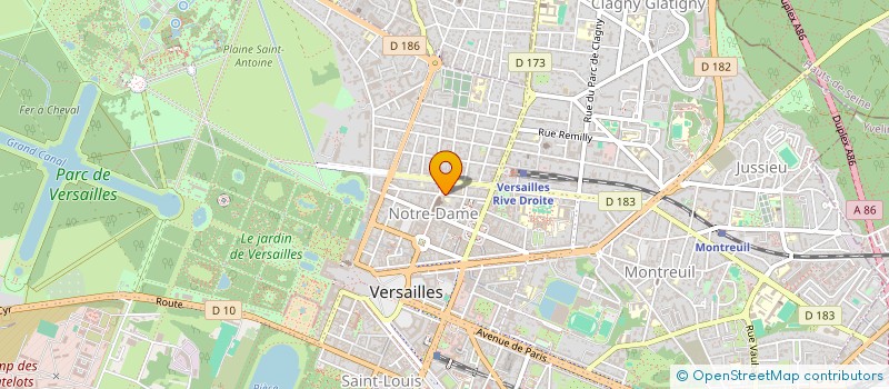 localisation de l'entreprise MONSIEUR PIERRE CHAZELAT à VERSAILLES
