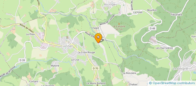 localisation de l'entreprise MONSIEUR PIERRE CHEMIER  CUINZIER