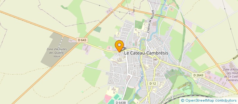 localisation de l'entreprise MONSIEUR PIERRE CHENEAUX  LE CATEAU-CAMBRESIS