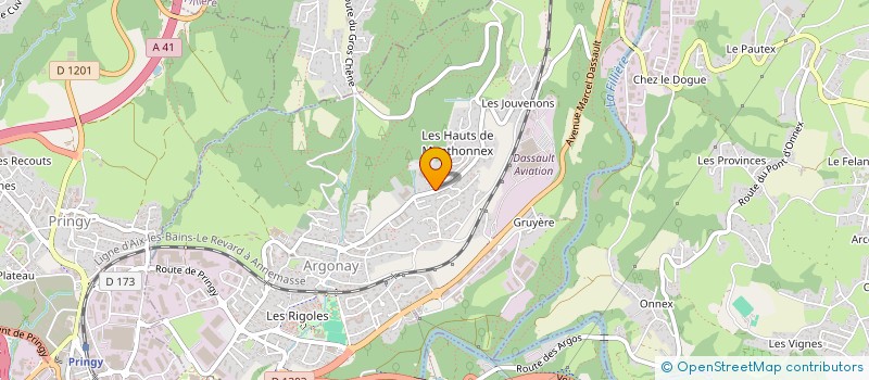 localisation de l'entreprise MONSIEUR PIERRE CHENET à ARGONAY