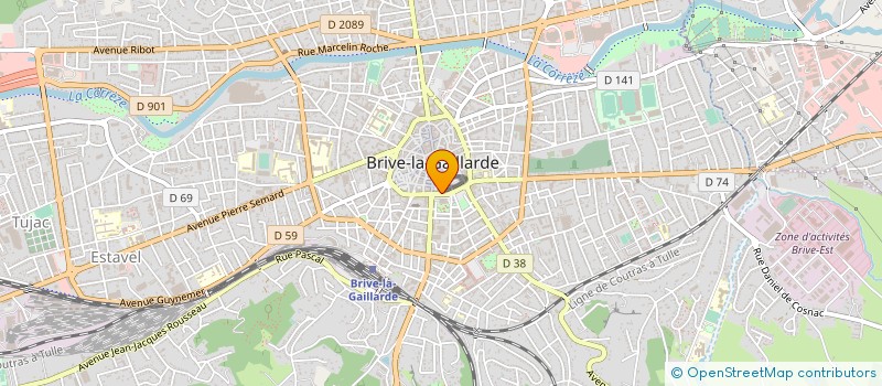 localisation de l'entreprise MONSIEUR PIERRE CHEVALIER  BRIVE-LA-GAILLARDE