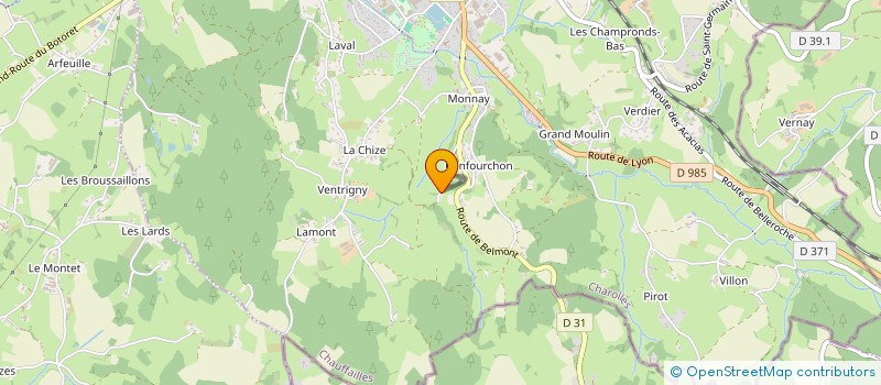 localisation de l'entreprise MONSIEUR PIERRE CHEVALIER  MUSSY-SOUS-DUN