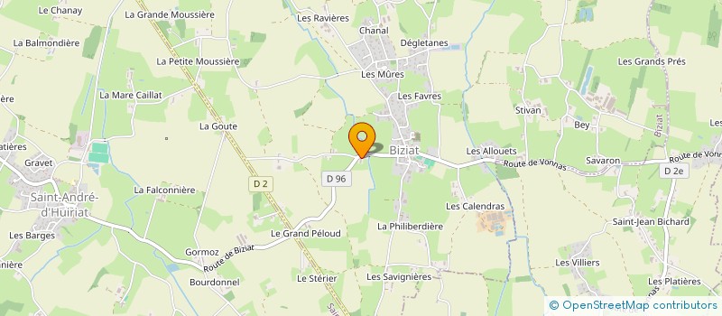 localisation de l'entreprise MONSIEUR PIERRE CHEVALIER à BIZIAT