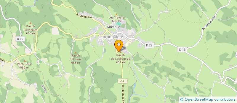 localisation de l'entreprise MONSIEUR PIERRE CHIBRET  LATRONQUIERE