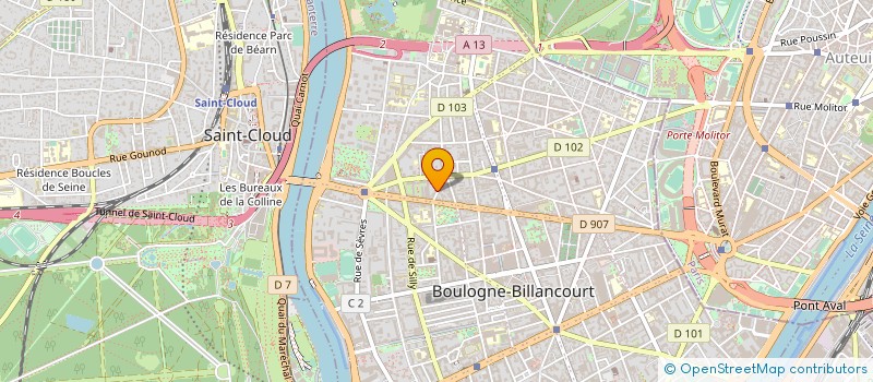localisation de l'entreprise MONSIEUR PIERRE CHOSSON à BOULOGNE-BILLANCOURT