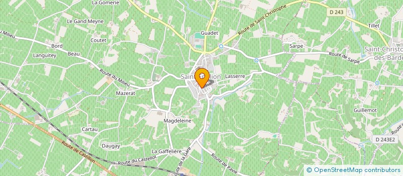 localisation de l'entreprise MONSIEUR PIERRE CHOUKROUN  SAINT-EMILION