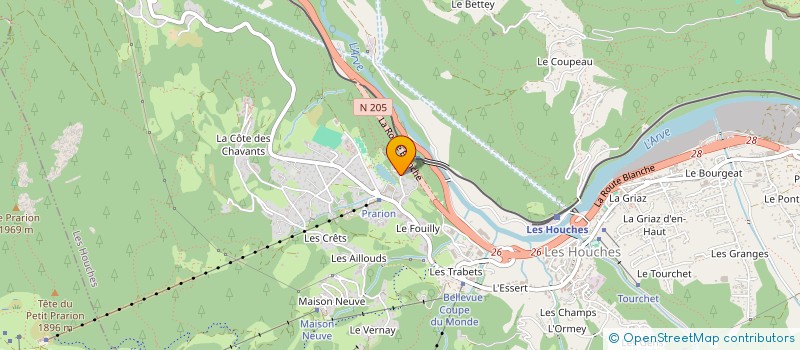 localisation de l'entreprise MONSIEUR PIERRE CHOUPIN à LES HOUCHES