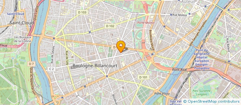 localisation de l'entreprise MONSIEUR PIERRE CHOUVIN à BOULOGNE-BILLANCOURT