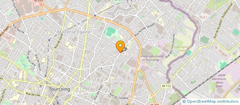 localisation de l'entreprise MONSIEUR PIERRE CHUFFART  TOURCOING