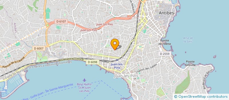 localisation de l'entreprise MONSIEUR PIERRE CINQUIN à ANTIBES