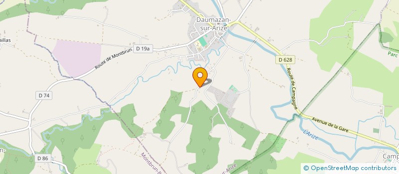 localisation de l'entreprise MONSIEUR PIERRE CLANET à DAUMAZAN-SUR-ARIZE